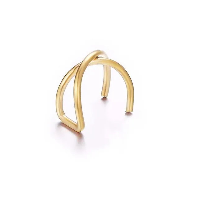 Cuffs Leaf Clip Earrings