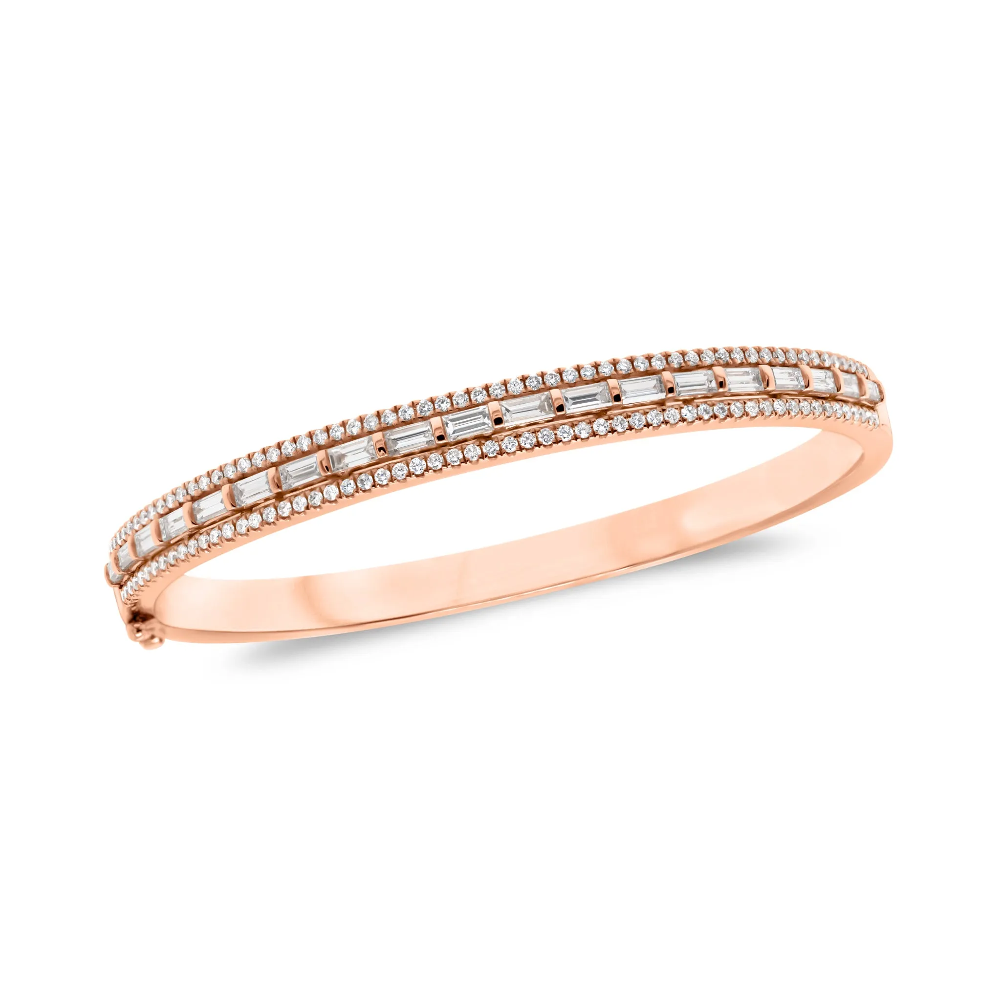 Diamond Baguette Bangle Bracelet