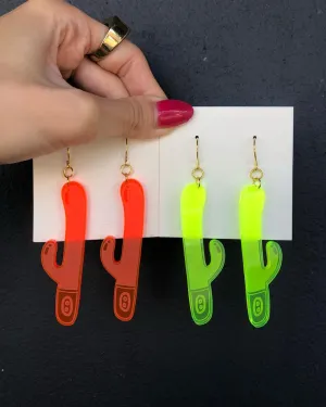 Dildo Cactus Earrings Adult
