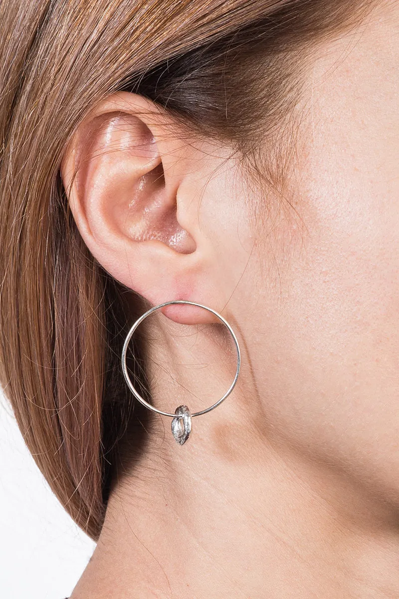 Donuts Silver Earrings