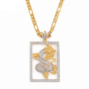 Dragon Square Necklace