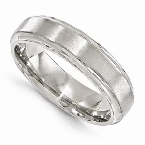 Edward Mirell Titanium Brushed & Polished Beveled - 6mm
