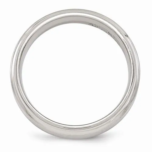 Edward Mirell Titanium Brushed & Polished Beveled - 6mm