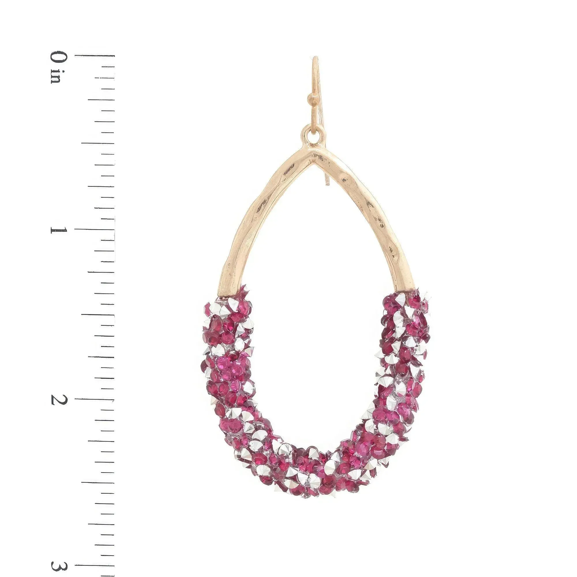 Elegant Beaded Teardrop Dangle Earrings