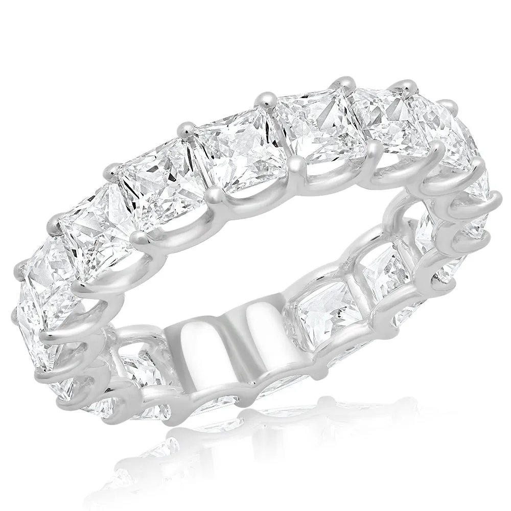 EMBER 5 Carat Princess Cut Diamond Eternity Band in Platinum 25 pointer By Mike Nekta SIZE 4-9