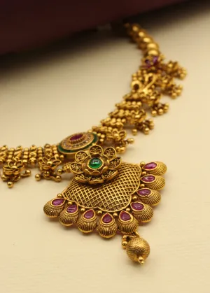 EXQUISITE FLOWERET AHILYA NECKLACE