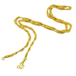 Exquisite Lightning Golden Wave Short Necklace