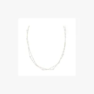 Fabulous and Modern Precious Pearl White Diamond Yellow Gold Necklace