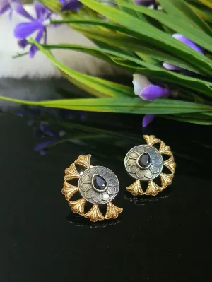 Floral Oxidised Ear Cuffs | Sarichka