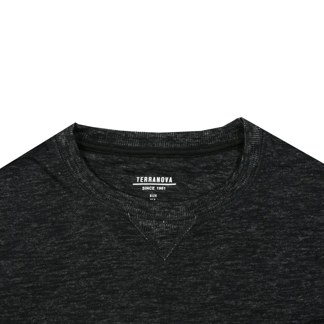 French Terry Phoenix Slub Black sweat shirt