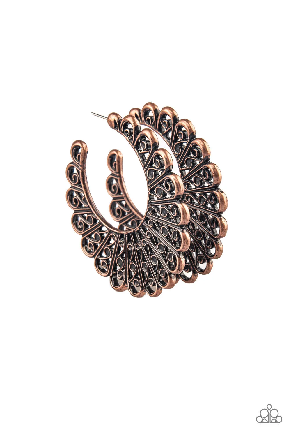 Funky Flirt - Copper - Earrings