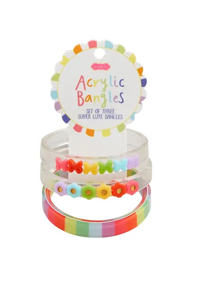 girls acrylic bangle set