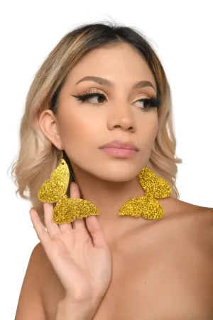 Gold Butterfly Earrings