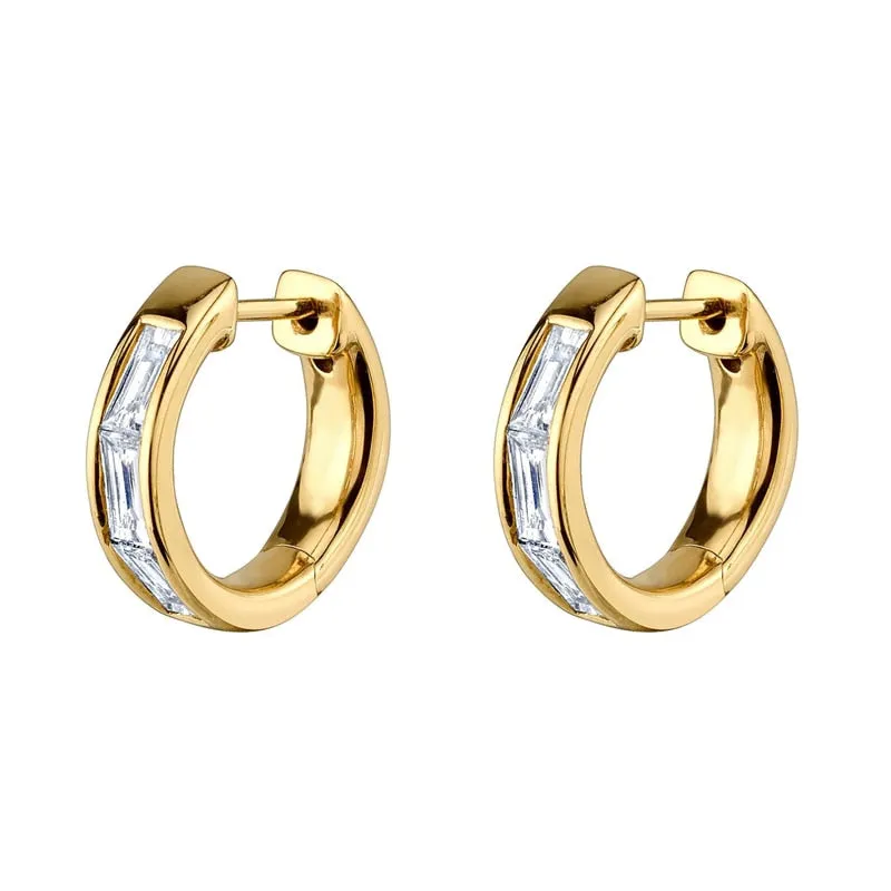 Gold Filled Stud Earrings Set For Women Ear Cuffs Colorful Zircon Dangle Hoop Earrings Fashion Party Jewelry Wholesale