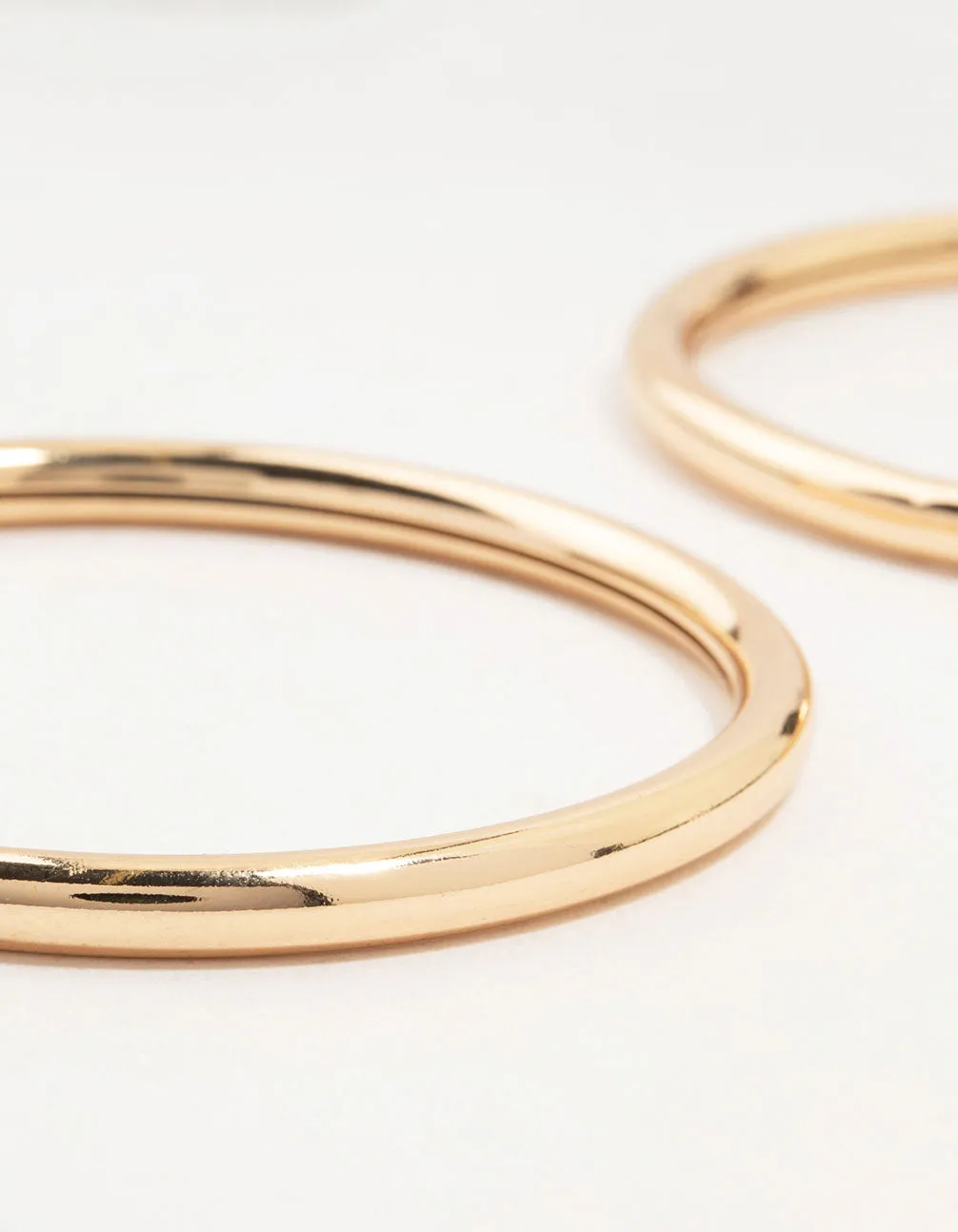 Gold Smooth Bangles 2-Pack
