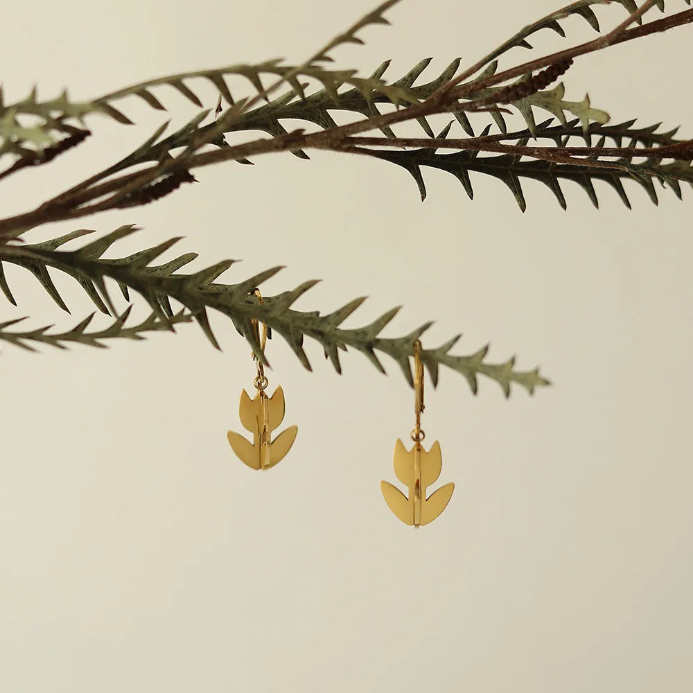Golden Tulip Earrings