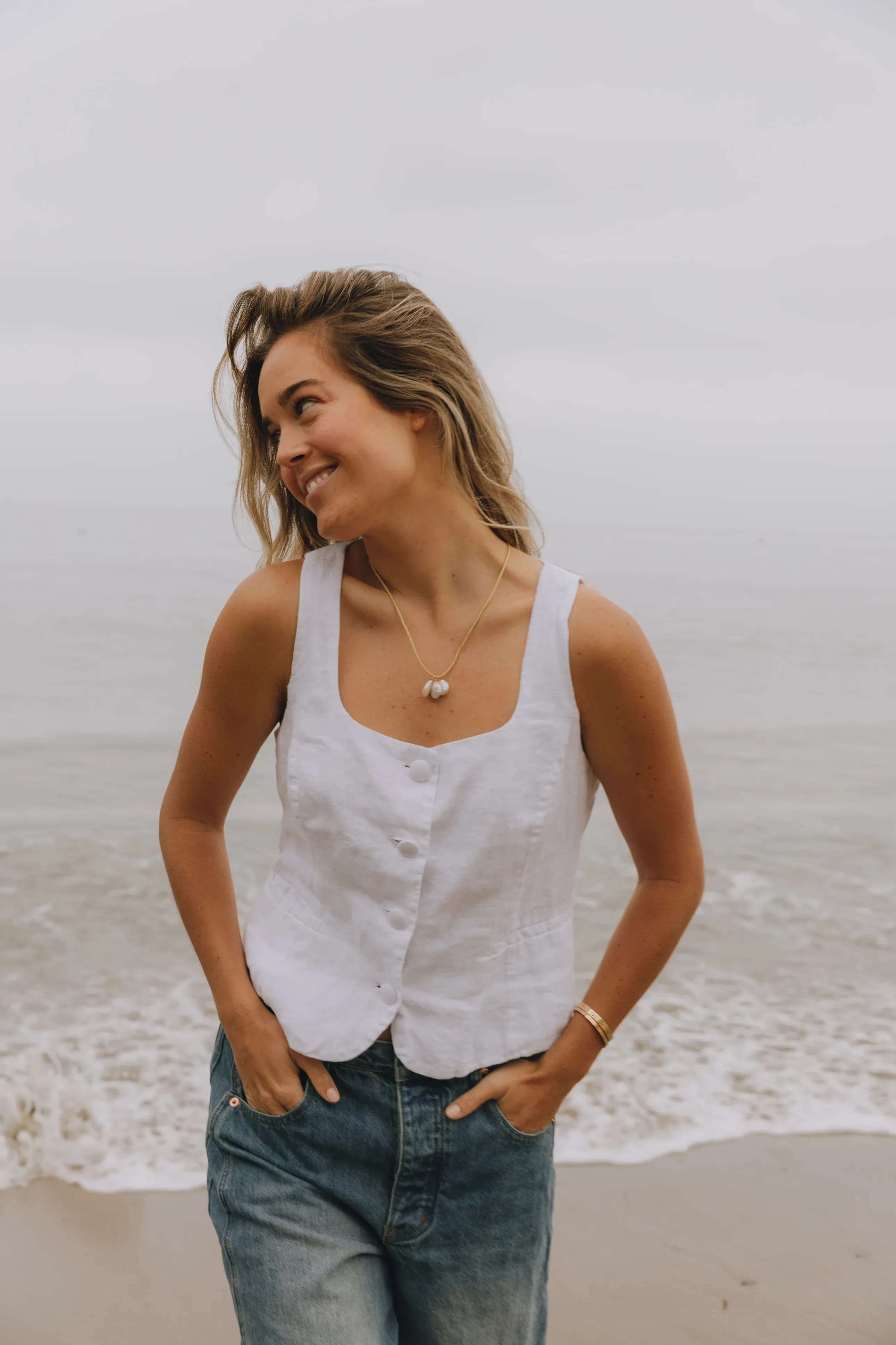 Goldie Drop Stand Necklace