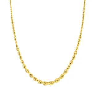 Graduated Rope Chain Adj. Necklace