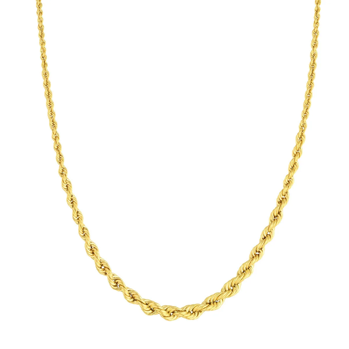 Graduated Rope Chain Adj. Necklace