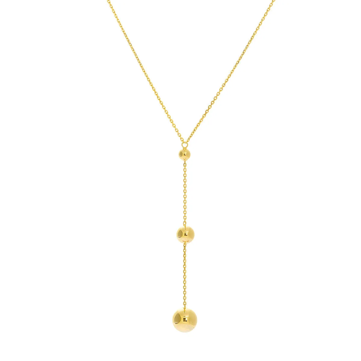 Graduating Bead Drops Adjustable Necklace