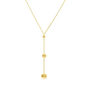 Graduating Bead Drops Adjustable Necklace