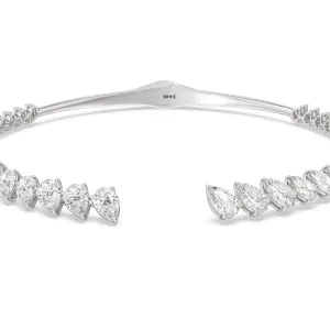 Graduating Pear Cuff Necklace
