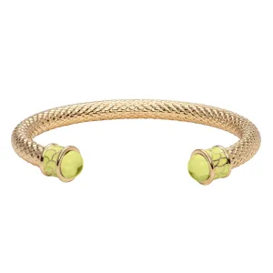 Halcyon Days "Salamander Torque Buttercup Yellow & Gold" Bangle