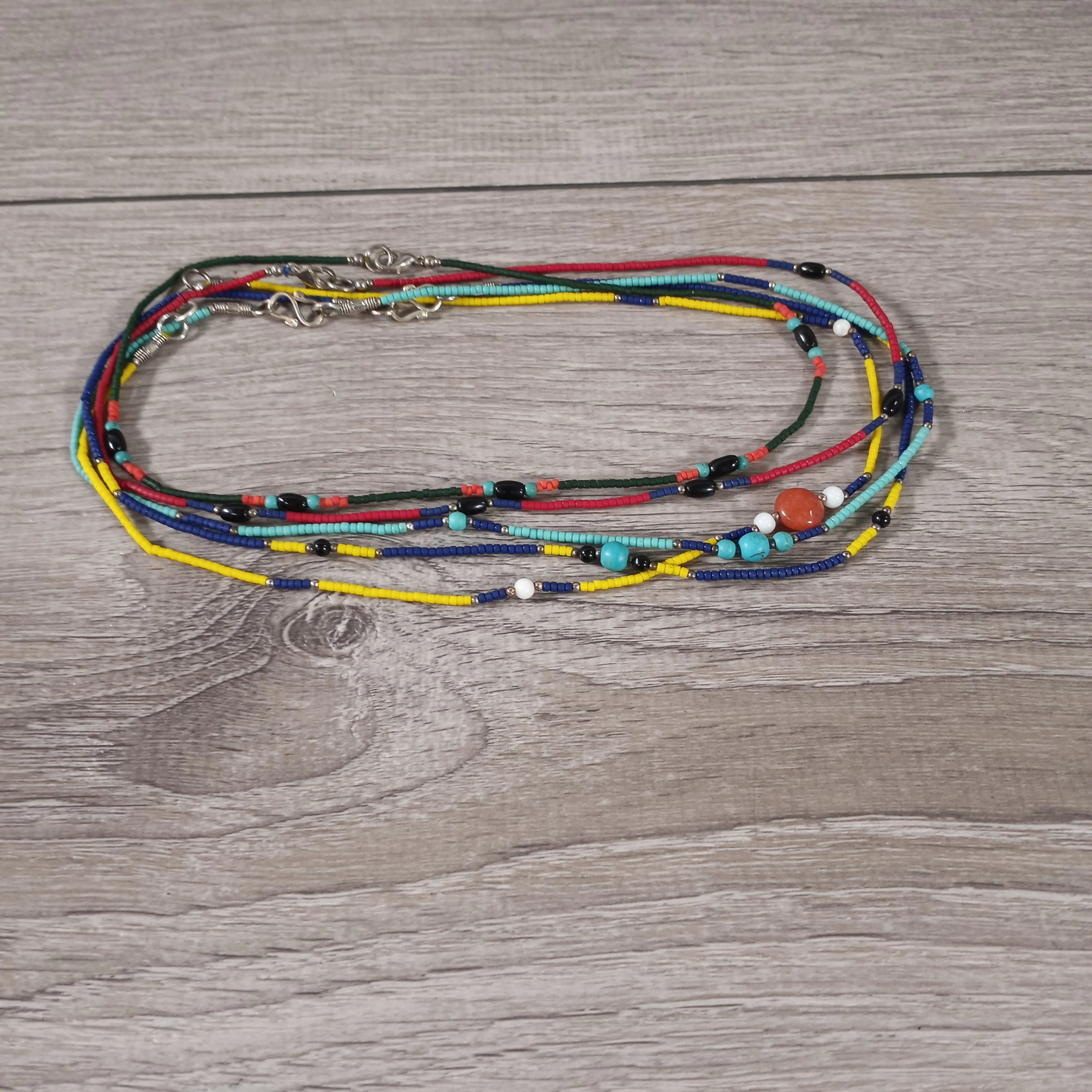 Handcrafted Assorted Wooden Beaded Necklaces - Boho Jewelry