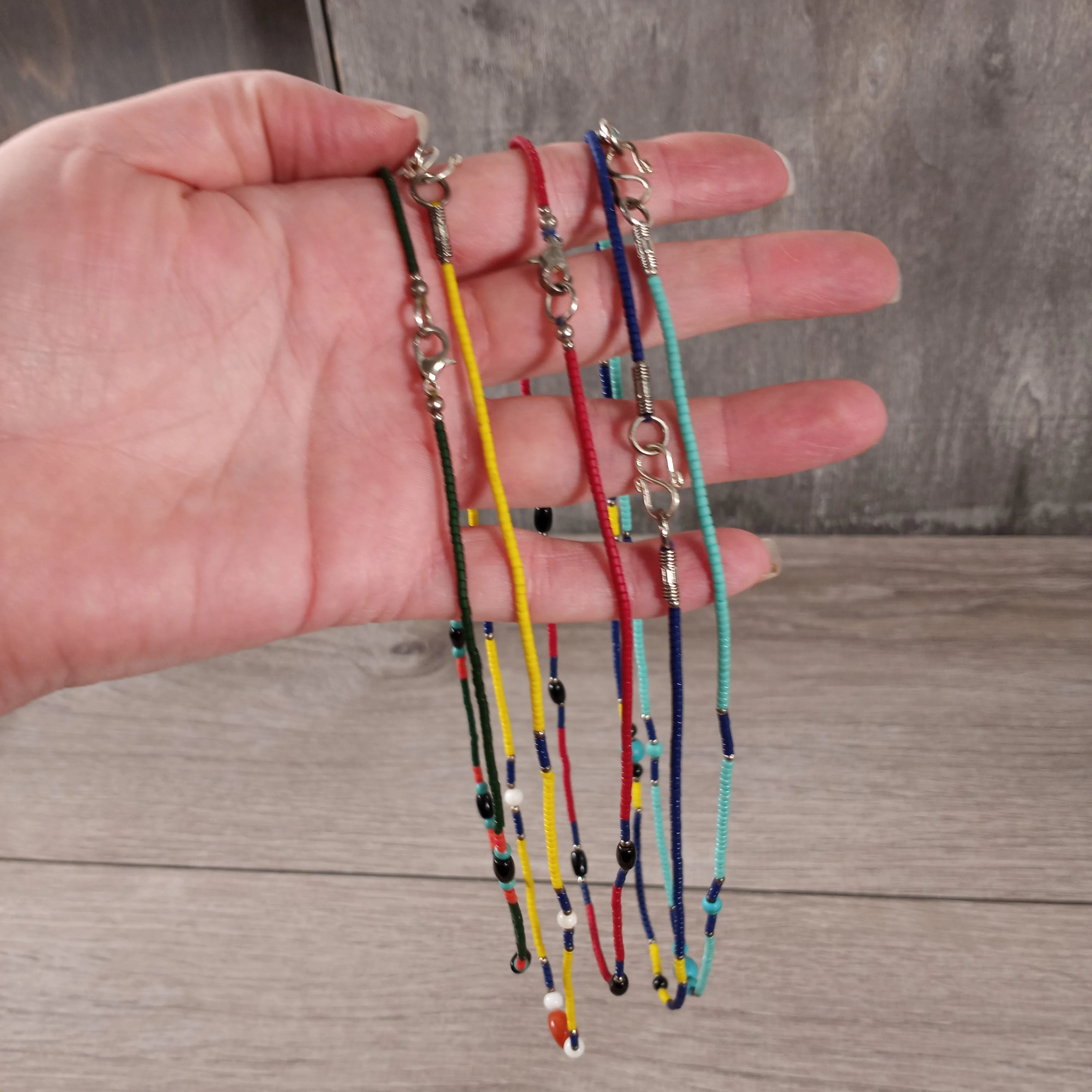 Handcrafted Assorted Wooden Beaded Necklaces - Boho Jewelry