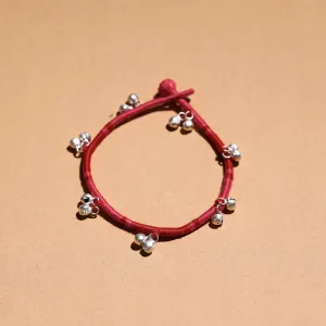 Handcrafted Patwa Thread & Ghungroo Work Anklet