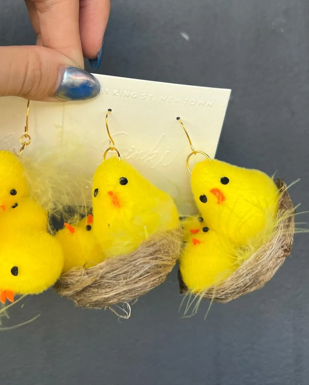 Handmade Chick Earrings