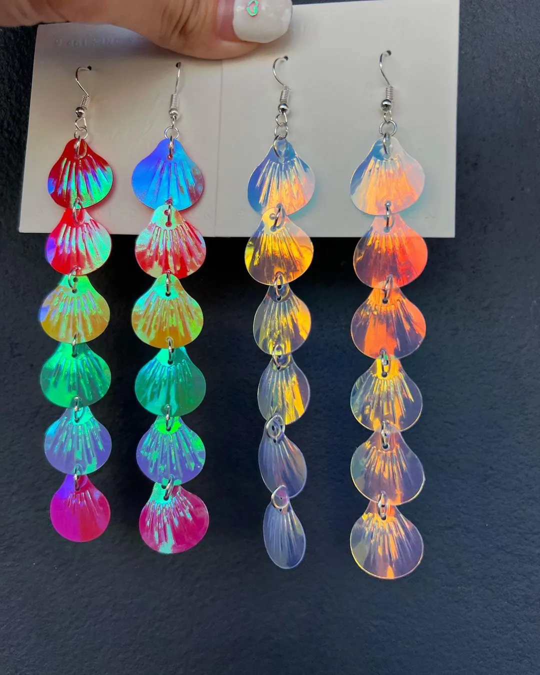 Handmade Shiny Shell Earrings