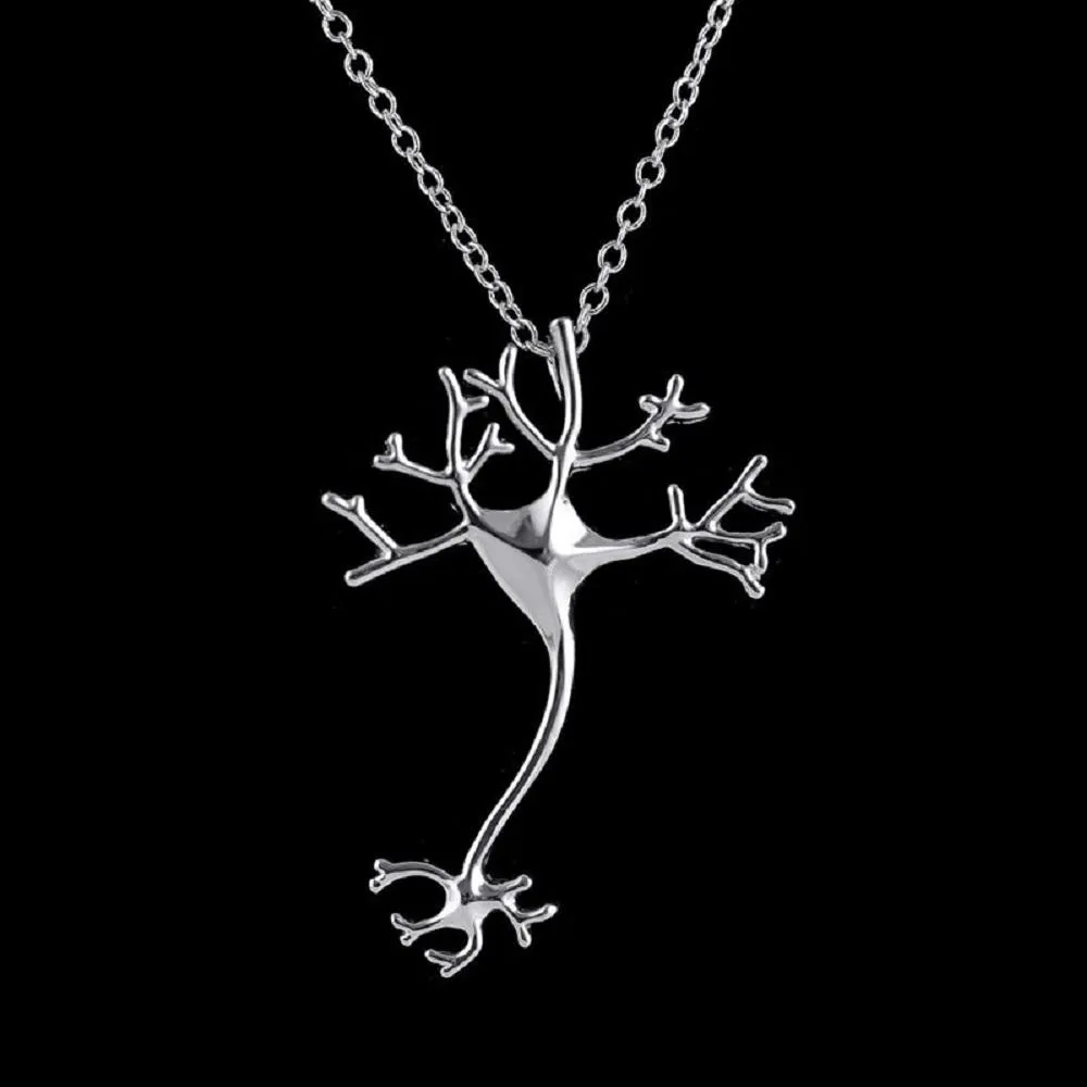 Hippie Chic Neuron Brain Nerve Cell Necklace for Women