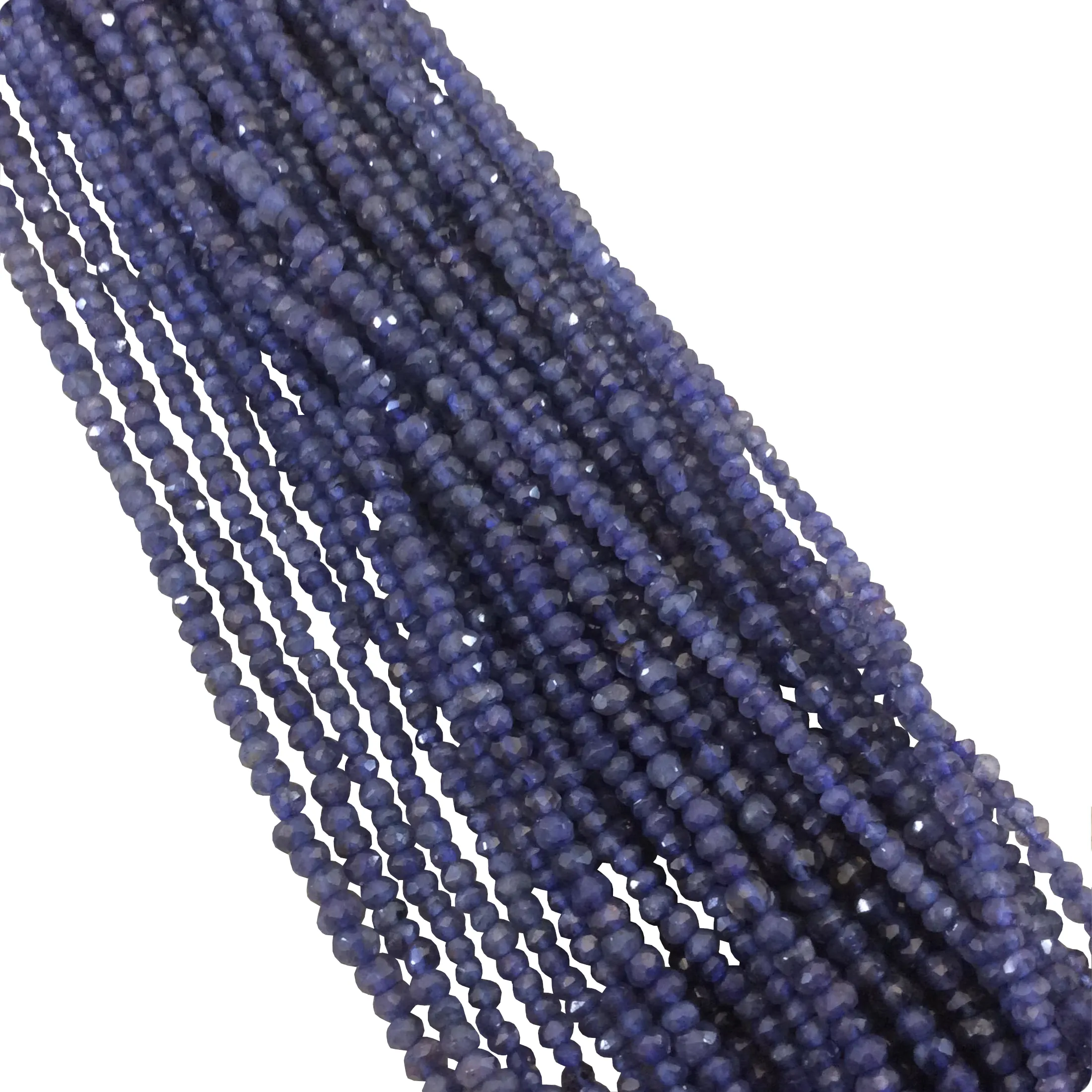 Holiday Special! 3-4mm x 3-4mm Faceted Natural Enhanced Blue Lapis Lazuli Rondelle Beads - 13" Strand (~ 110 Beads)
