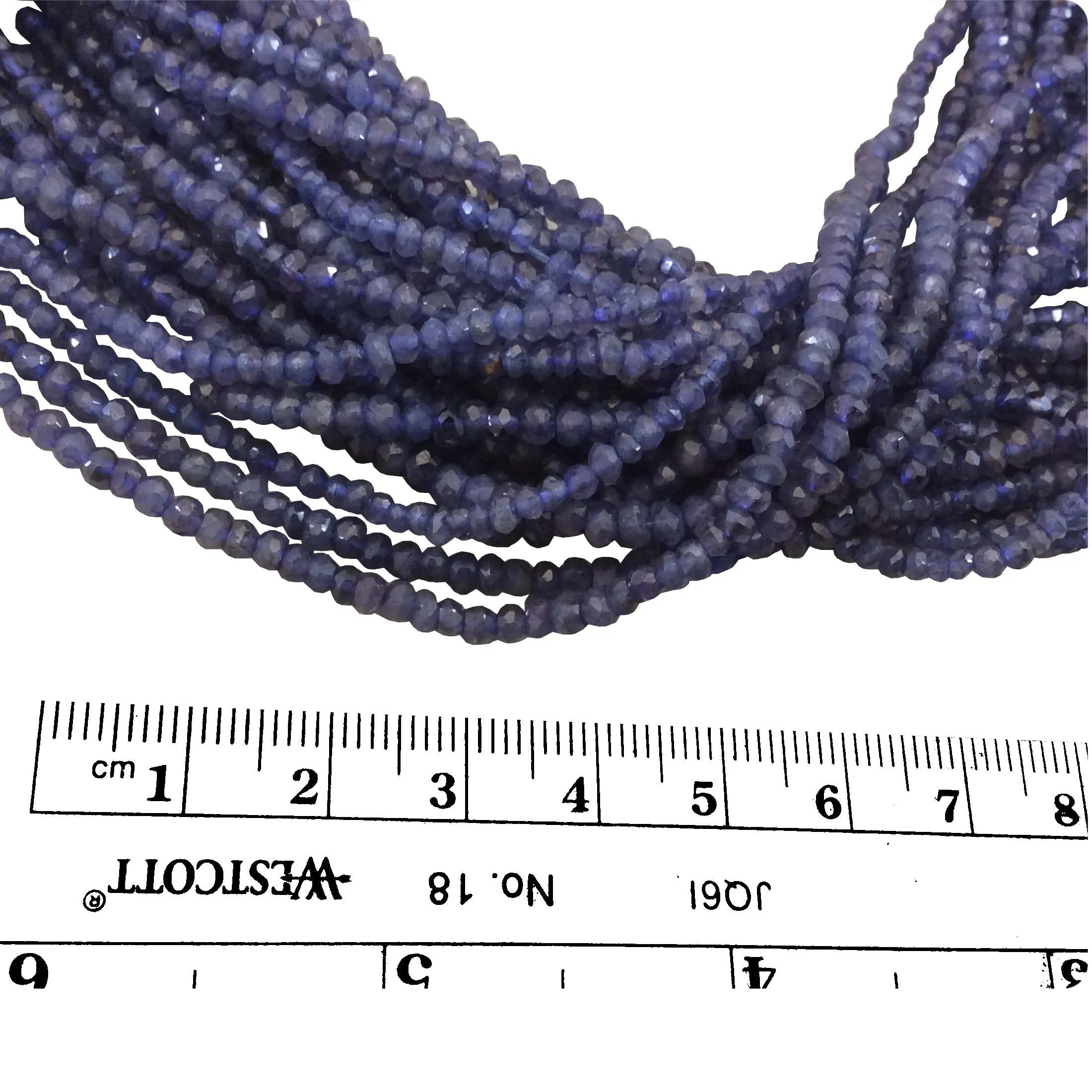 Holiday Special! 3-4mm x 3-4mm Faceted Natural Enhanced Blue Lapis Lazuli Rondelle Beads - 13" Strand (~ 110 Beads)
