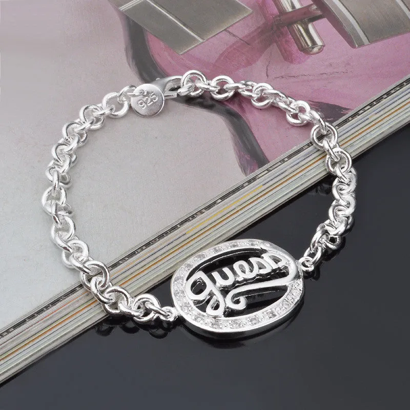 Hot Korean Fashion Exquisite Personalized Silver-Plated Silver Egg-Shaped Necklace