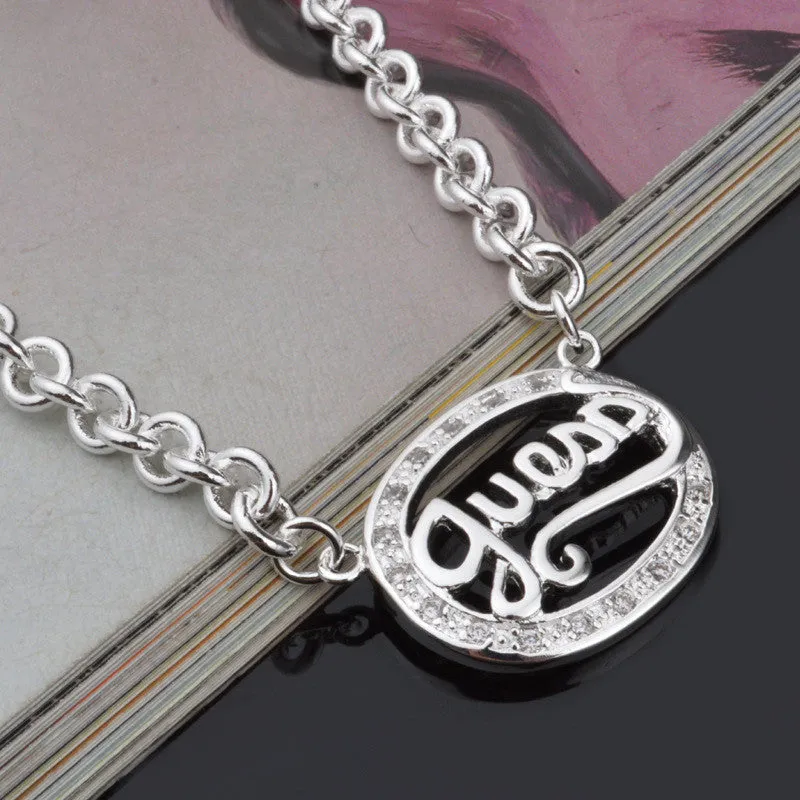 Hot Korean Fashion Exquisite Personalized Silver-Plated Silver Egg-Shaped Necklace