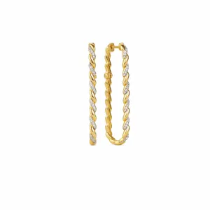 Infinity Rumi Diamond Long Earring