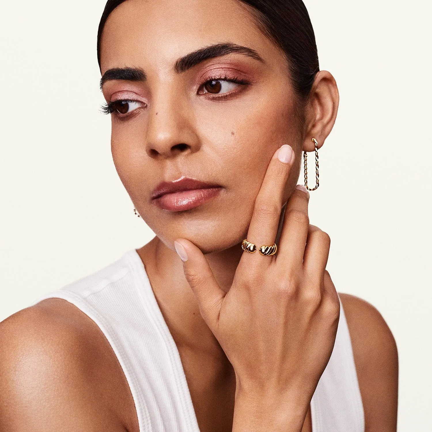 Infinity Rumi Diamond Long Earring