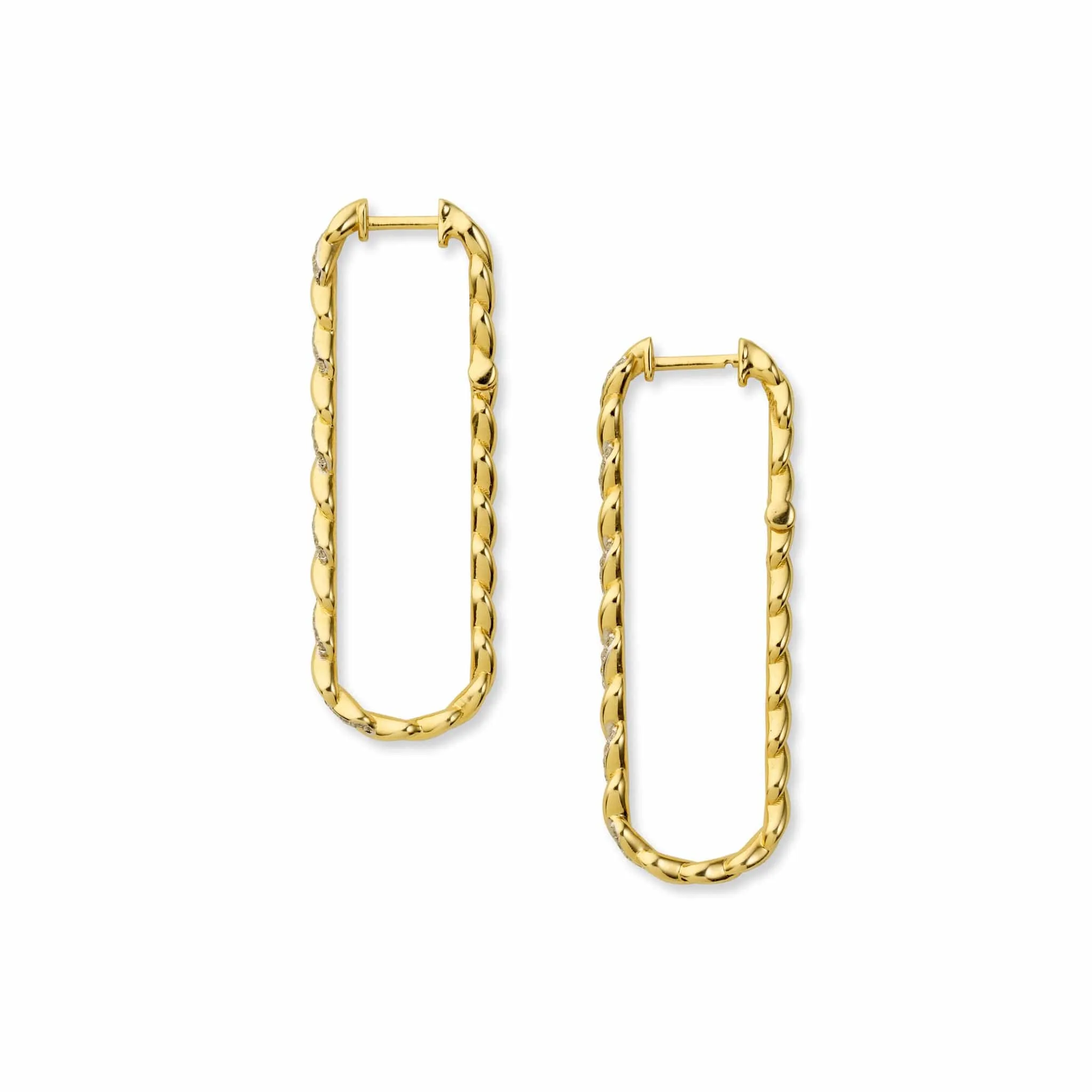 Infinity Rumi Diamond Long Earring