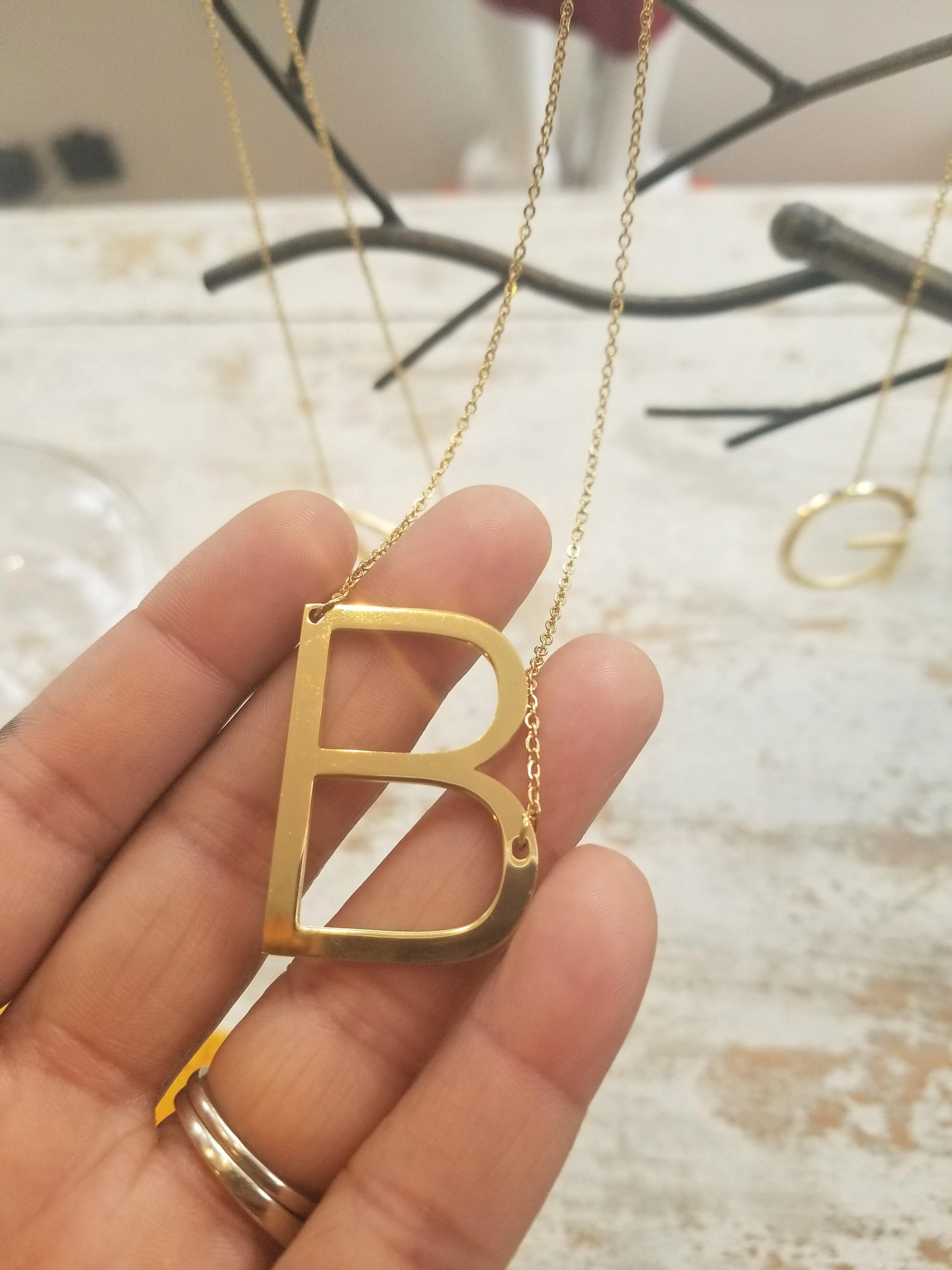 Initial Necklace (Gold and Silver) Final Sale