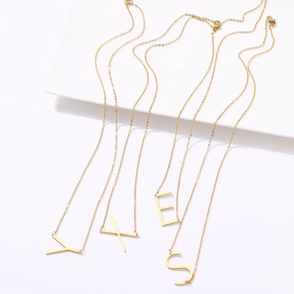 Initial Necklace (Gold and Silver) Final Sale