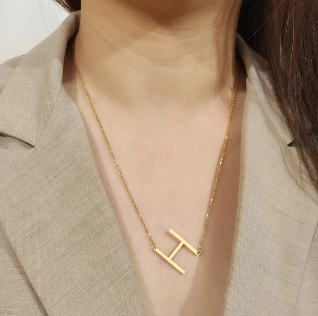 Initial Necklace (Gold and Silver) Final Sale