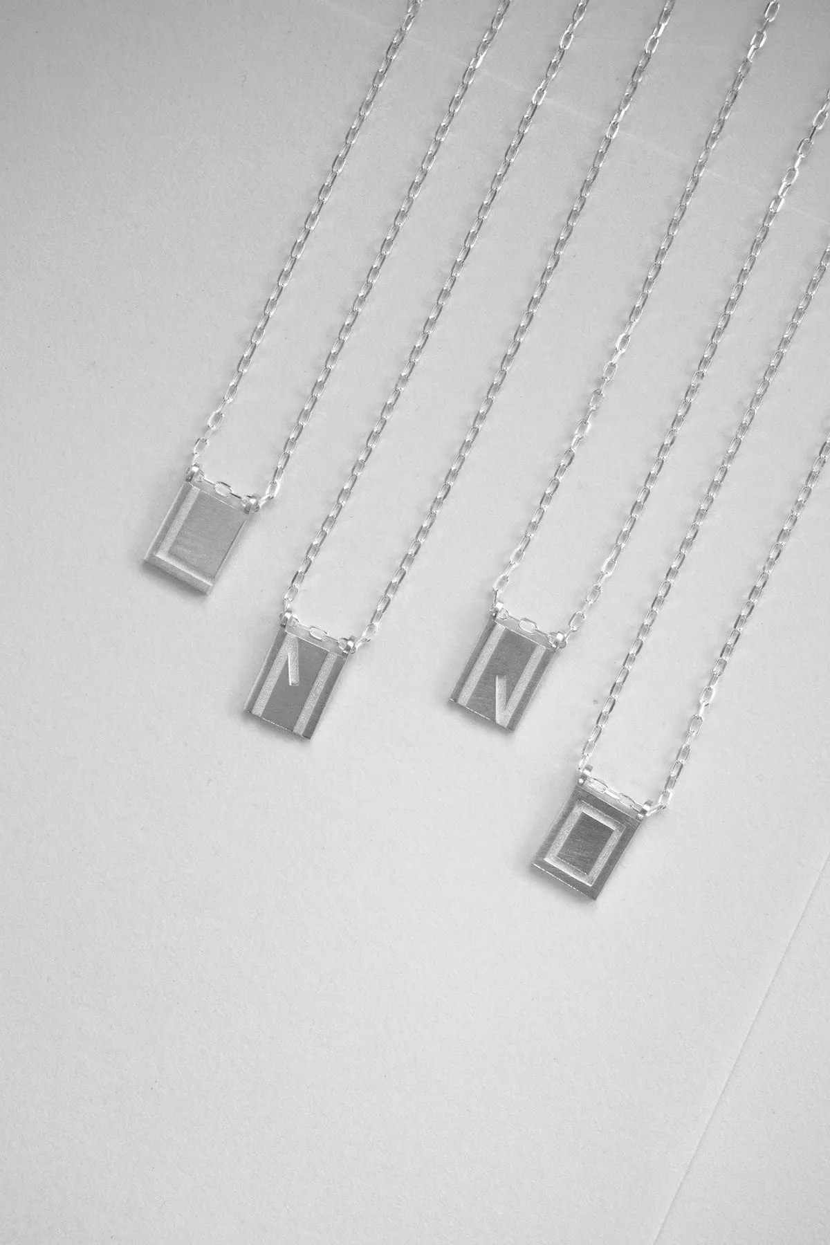 Initial Necklace - Silver
