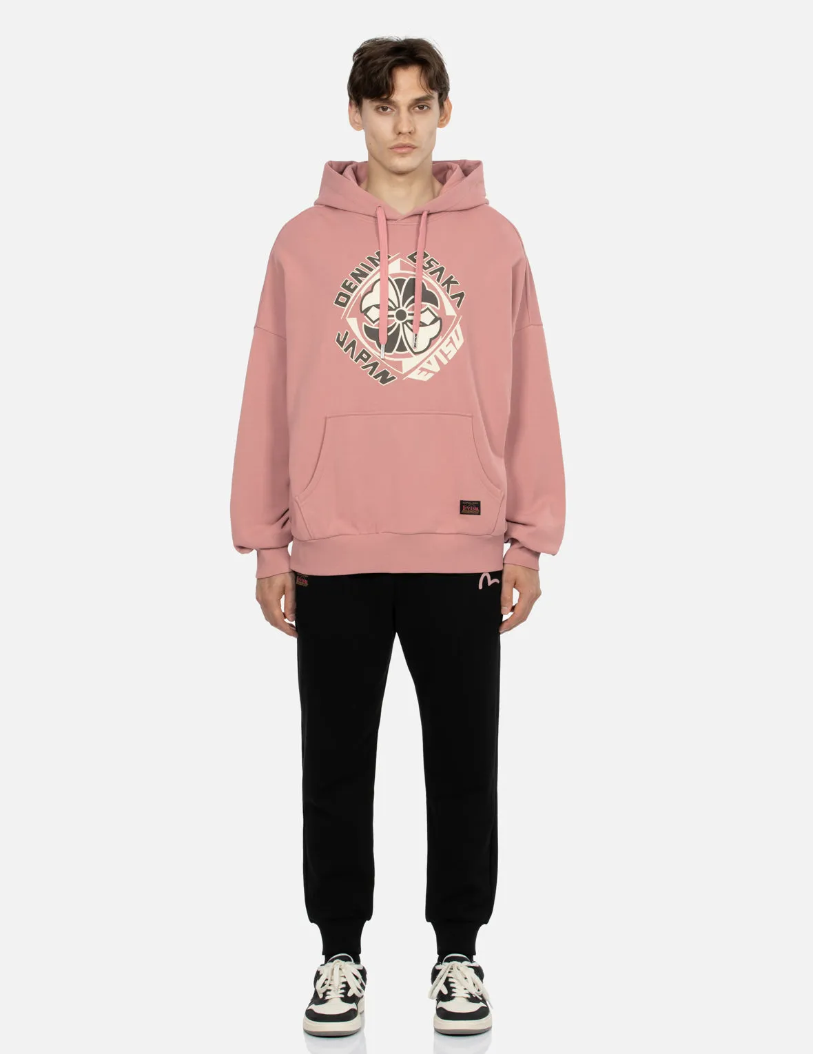 Kamon Print Regular Fit Sweatpants