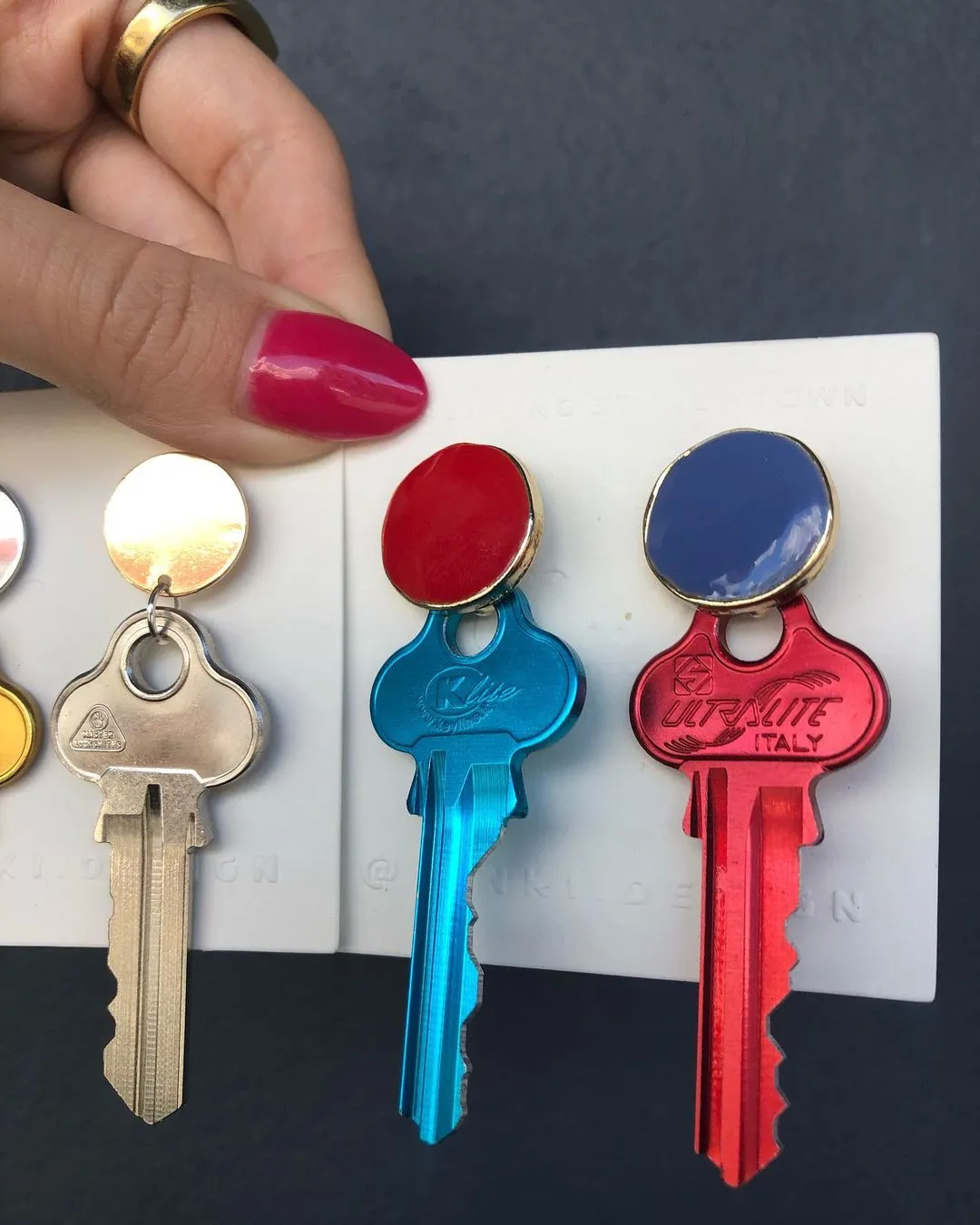 Keys Earrings Mix Colour Custom Design