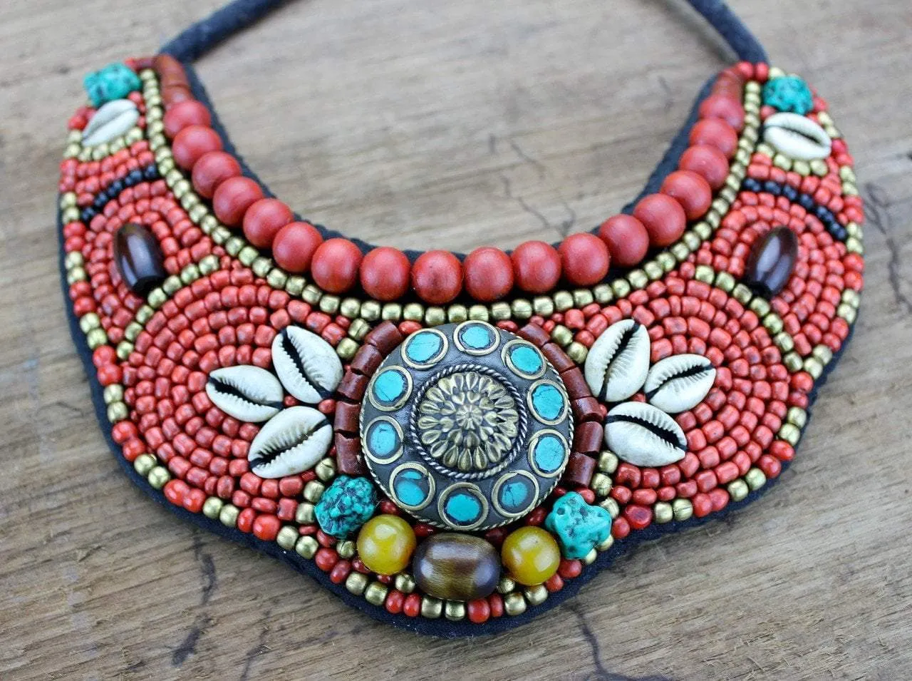 Large Tibetan Traditional Necklace