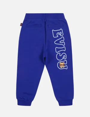 Logo and Bear Print Regular Fit Sweatpants