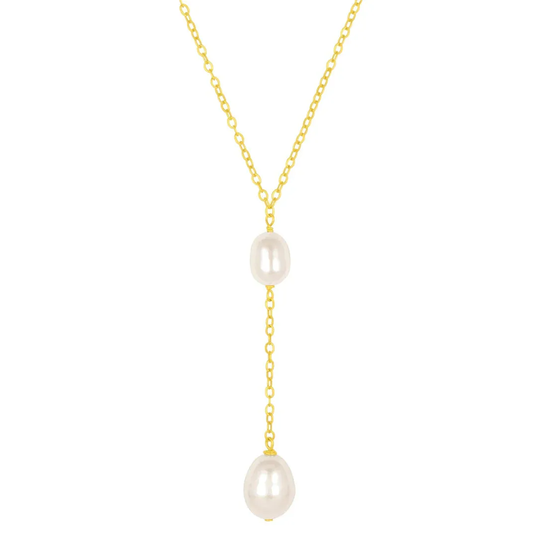 Lula Pearl Lariat Necklace