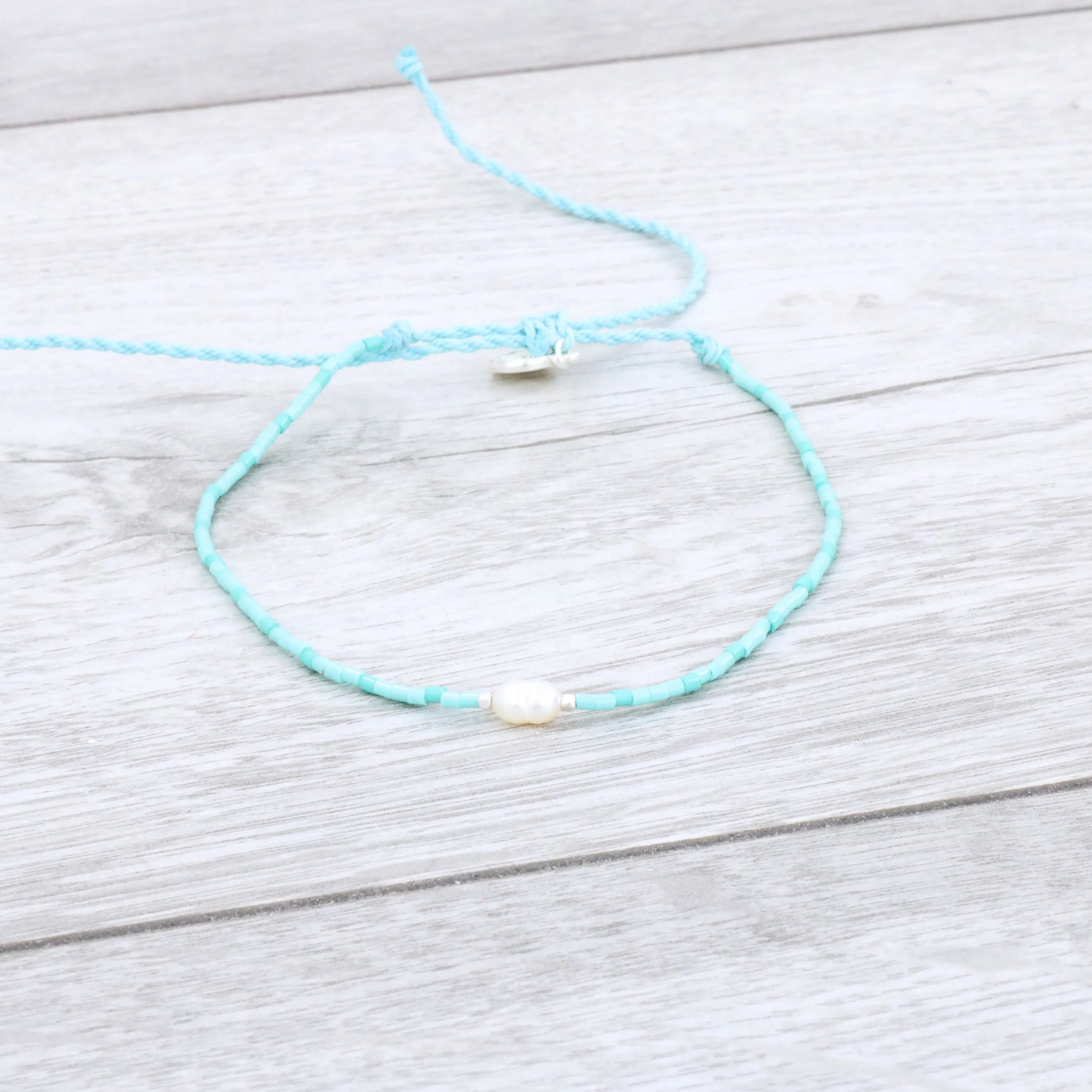 Matira Freshwater Pearl Beaded Anklet